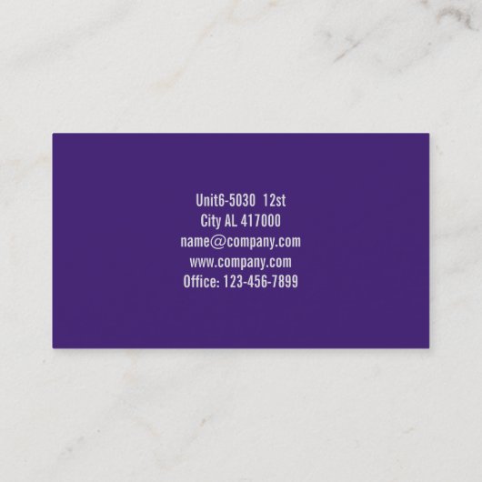 botanische natuur tuinbouw bloemist Tuinman Visitekaartje (Achterkant)