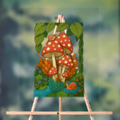 Botanische natuurkunst acryl bord (Neutraal)