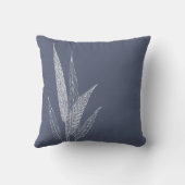 Botanische Navy Persoonlijke Trouwfoto Echtpaar Kussen (Achterkant)