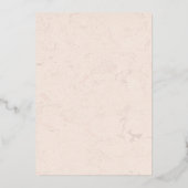 Botanische neutrale waterverf florale tuinbruiloft folie uitnodiging (Achterkant)