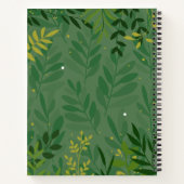 Botanische niet-gedateerde dagelijkse planter notitieboek (Achterkant)