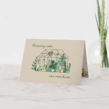 Botanische Nieuwe Home Aankondiging