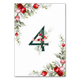 Botanische noel Tabel 4 Wedstrijknummer Kaart