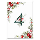 Botanische noel Tabel 4 Wedstrijknummer Kaart (Voorkant)
