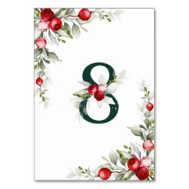 Botanische noel Tabel 8 Weddenafel Tafelnummer