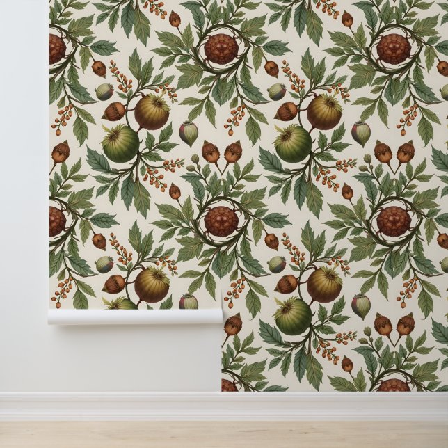  botanische noten en bessen behang (Applicatie)
