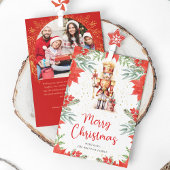 Botanische Notenkraker Foto Vrolijk Kerstfeest Feestdagenkaart