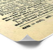  Botanische Octopus Art Dictionary Pagina Poster (Hoek)