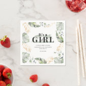 Botanische Oerwoud Giraffe Baby shower Servet (Insitu)