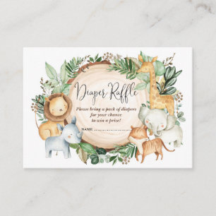 Botanische Oerwouden Schatpeuter Draagbare Raffle Informatiekaartje