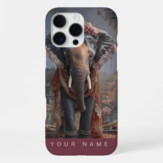Botanische Olifant iPhone Hoesje (Achterkant)
