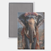 botanische olifant magneet (Voorkant / Achterkant)