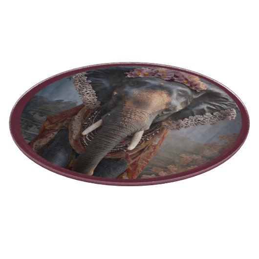 botanische olifant snijplank (Hoek)