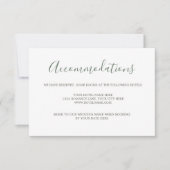 Botanische Olijfbijtak Weddenschap RSVP CA (Voorkant)