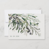 Botanische Olijfbijtak Weddenschap RSVP CA (Achterkant)