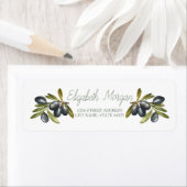 Botanische olijfolie-bijkantoren etiket (Insitu)