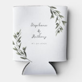 Botanische olijfolie verlaat Italiaanse bruiloft Blikjeskoeler (Voorkant)