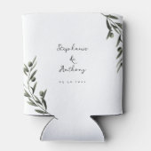 Botanische olijfolie verlaat Italiaanse bruiloft Blikjeskoeler (Achterkant)