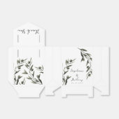 Botanische Olijftak Bladeren Italiaans Huwelijk   Bedankdoosjes (Uitgevouwen)