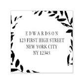 Botanische olijftak bladeren Retouradres Stempel (Design)