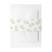 Botanische olijftak envelop liner uitnodigingen wikkel (Voorkant Voorbeeld)