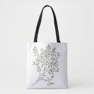 'Botanische Olijftak' Minimalistisch Natuurlijk Bu Tote Bag