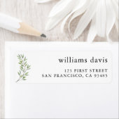 Botanische Olijftak Terug Adres Etiket (Insitu)