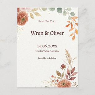 Botanische Olijftak Trouwansichtkaart Briefkaart