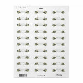 Botanische Olijftakken Etiket (Full Sheet)