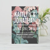 Botanische Omarm Huwelijksuitnodigingen Kaart (Staand voorkant)