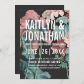 Botanische Omarm Huwelijksuitnodigingen Kaart (Voorkant / Achterkant)