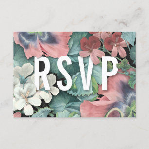 Botanische Omhelzing Huwelijk RSVP Kaarten