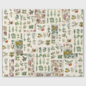  botanische omhulling voor ontleding of schitteren cadeaupapier (Vlak)