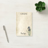 botanische opstanden op perkament met naam post-it® notes (Kantoor)