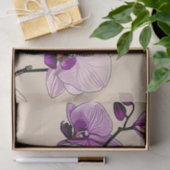 Botanische orchidee elegant tissuepapier (Geschenk)