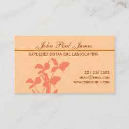 Botanische orchidee    FloralIllustration Visitekaartje