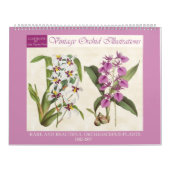  botanische orchideeënillustraties 2026 kalender (Hoes)