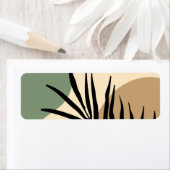 Botanische organische vormen etiket (Insitu)