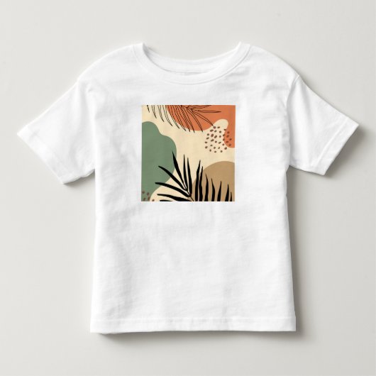 Botanische organische vormen kinder shirts (Voorkant)