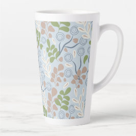 Botanische organische vormen latte mok