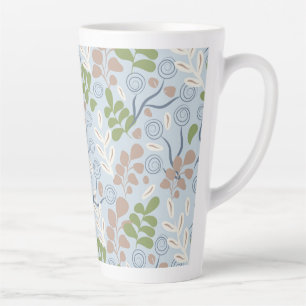 Botanische organische vormen latte mok