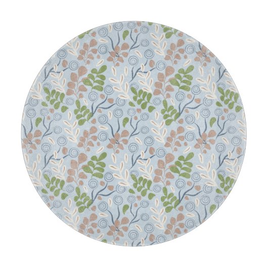 Botanische organische vormen snijplank (Voorkant)