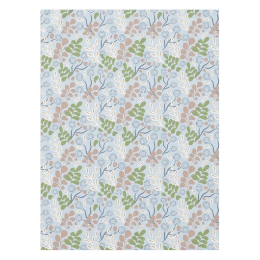 Botanische organische vormen tafelkleed (Voorkant)