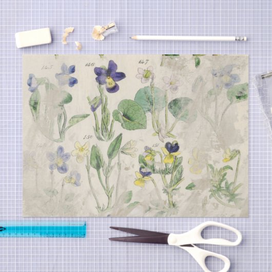 Botanische overvallen,  onderdruk Pa Tissuepapier (Craft)