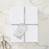 Botanische overzicht Sage & Blush bloemen bruiloft Cadeaulabel (Met Touw)