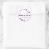 Botanische Paarse Blad Lavendel Body Butter Labels (Tas)