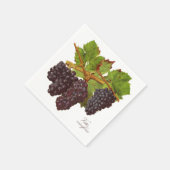 Botanische Paarse druiven Papieren servetten (Set  (Hoek)