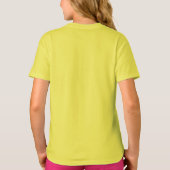 Botanische paarse iris print T-shirt (Achterkant)