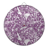 Botanische Paarse Modern Dartbord (Voorkant)