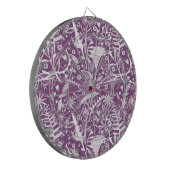Botanische Paarse Modern Dartbord (Voorkant Links)